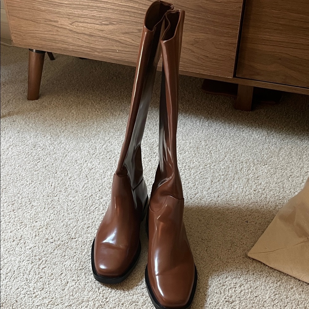 Everlane Over the Knee Brown Boots